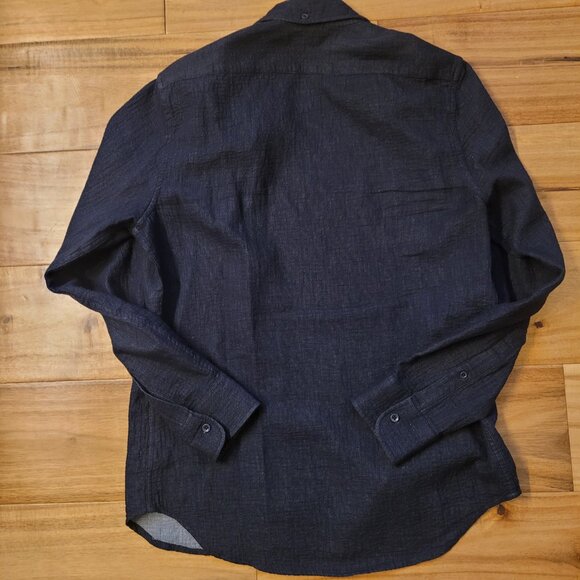 Taylor Stitch L/S light weight shirt. Color charcoal. - Picture 2 of 5